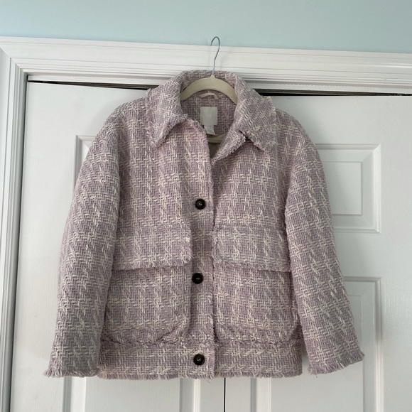 Lavender tweed coat - Picture 1 of 6